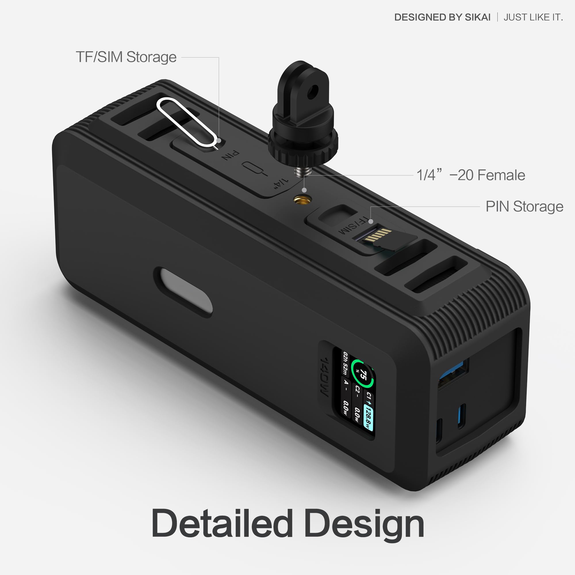 Amazon | Anker 737 Power Bank(24000mAh)用シリコンケース、厚さ2mm